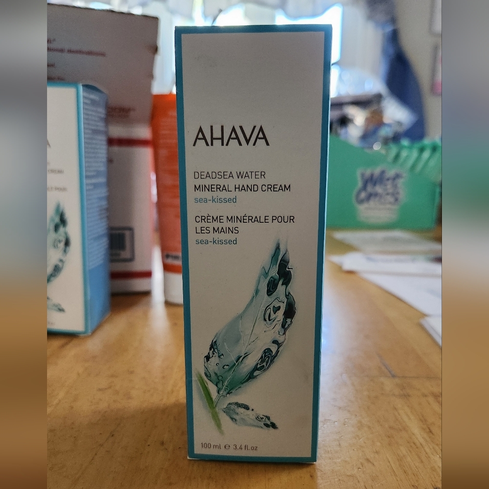 AHAVA Deadsea Mineral Hand Cream - Blue and White